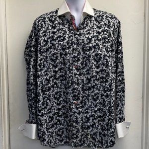 Axxess Men Dress Shirt Top